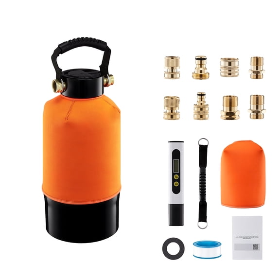 KFFKFF Deionized Water Filtration System for Car Washing, Spot-Free Water System with 5L DI Resin & TDS Meter, Ideal for Cars, RVs, Motorcycles, and Windows