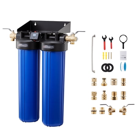 KFFKFF Deionized Water Filtration System for Car Washing, Spot-Free Water System with Dual 4L DI Resin, Bypass Valve & TDS Meter, Ideal for Cars, RVs, Motorcycles, and Windows