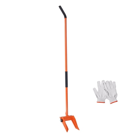 KFFKFF Demolition Instrument, 60'' Handle Made of Carbon Steel, Can Bear Up to 2000 lbs, Robust Deck Board Extractor, Versatile Tool for Flooring, Framing, Roofing, Trim, and Drywall Tasks