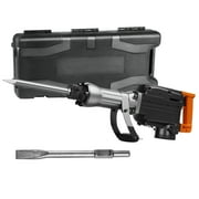 KFFKFF Demolition Jack Hammer, 2200W Heavy Duty Jackhammer, 1350 BPM for Breaking Concrete, Includes 2 Chisel Bits and Carrying Case, Black