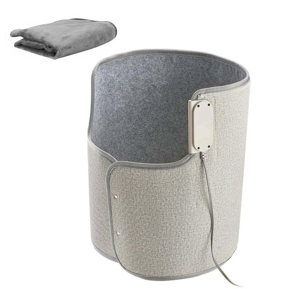 KFFKFF Under Desk Space Heater, Portable Rollable Foot Warmer for Home and Office Use, Timer Function, Quiet Operation for Legs and Ankles, Touch and Remote Control, Electric Surround Warming Pad