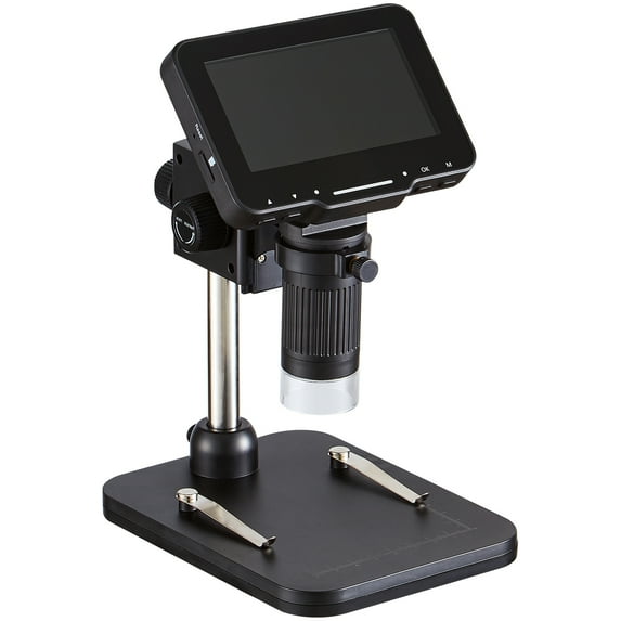 KFFKFF Digital Microscope Coin Microscope 4.3 Inch IPS Screen 50-1000x Magnification
