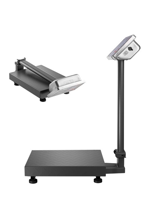Digital Platform 100A11B Electronic Floor Scale with LB/KG Units 220 lbs Capacity, 0.04 lbs Precision