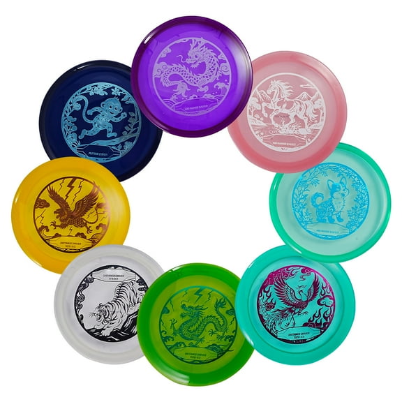 KFFKFF Disc Golf Set, 8-Piece Starter Kit for Beginners, Includes Putter, Mid-Range, and Driver Discs, PDGA Certified, Ideal for Outdoor Activities in Backyards, Beaches, Parks, and Lawns