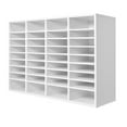 thumbnail image 1 of KFFKFF Document Divider, 36 Sections Office Postbox with Modifiable Racks, Timber Post Sorter Medium Density Fiberboard for Office, Home, Classroom Storage of Files, Documents, Papers, in White, 1 of 9