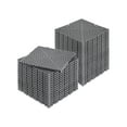 thumbnail image 1 of KFFKFF Drainage Floor Mat Set, 12” x 12” Modular Interlinking Padding, Set of 40 Gray PP Drainage Mats, Anti-Slip Surface, Ideal for Garage, Garden, Kitchen & Outdoor Use, 1 of 9