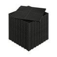 thumbnail image 1 of KFFKFF Drainage Floor Tiles, 15.7” x 15.7” Interlocking Comfort Modules, Set of 24 Connectable Drain Mats, Slip-Resistant Black PP Shower and Floor Mat, Ideal for Garage, Garden, 1 of 9
