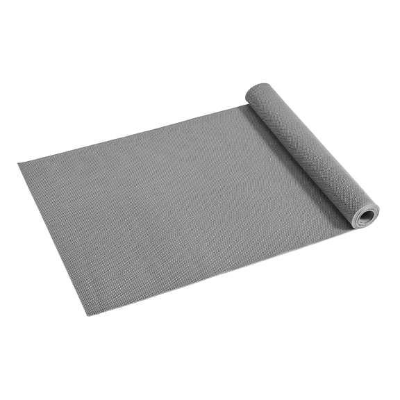 KFFKFF Drainage Mat, 3 x 10 ft, PVC Non-Slip Floor Mat for Wet Areas, Hollow Design Roll for Water Drainage, Suitable for Outdoor, Indoor, Restaurant, Pool, Patio, Bathroom, Washroom, Gray