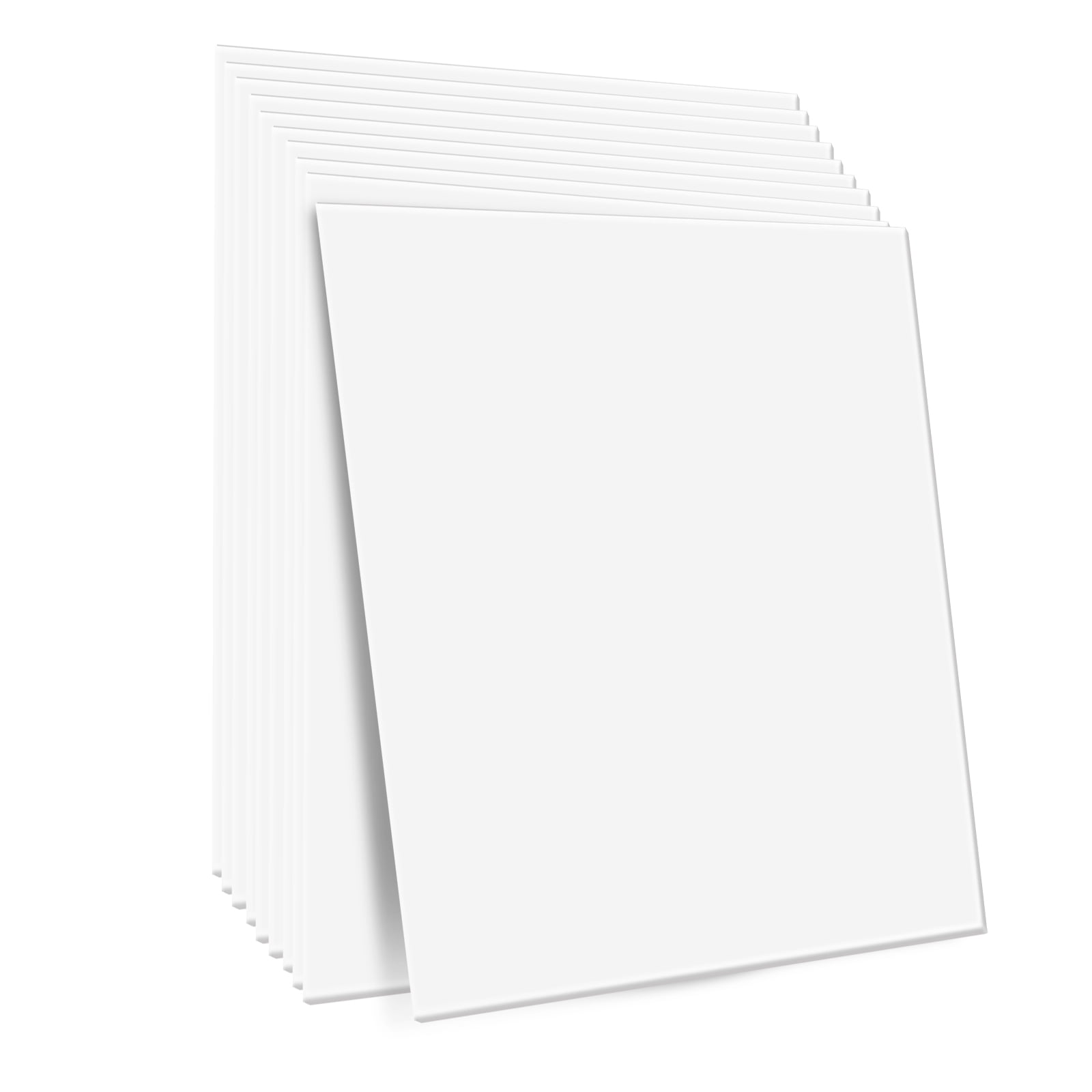 KFFKFF Drop-In Ceiling Panels, Set of 12, 24x24 inches, Crafted from Premium PVC Foam, Fire-Resistant with Flexible Design for Simple Setup, Ideal for Enhancing Home or Office Decor, Sleek White