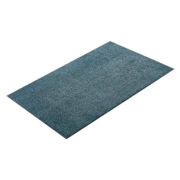 KFFKFF Durable Front Door Mat, 6 x 4 ft Commercial Floor Mat for Indoor and Outdoor Use, Industrial Entrance Rug with PVC Backing, Washable Heavy-Duty Entry Carpet for Hallway, Garage, Slate Blue