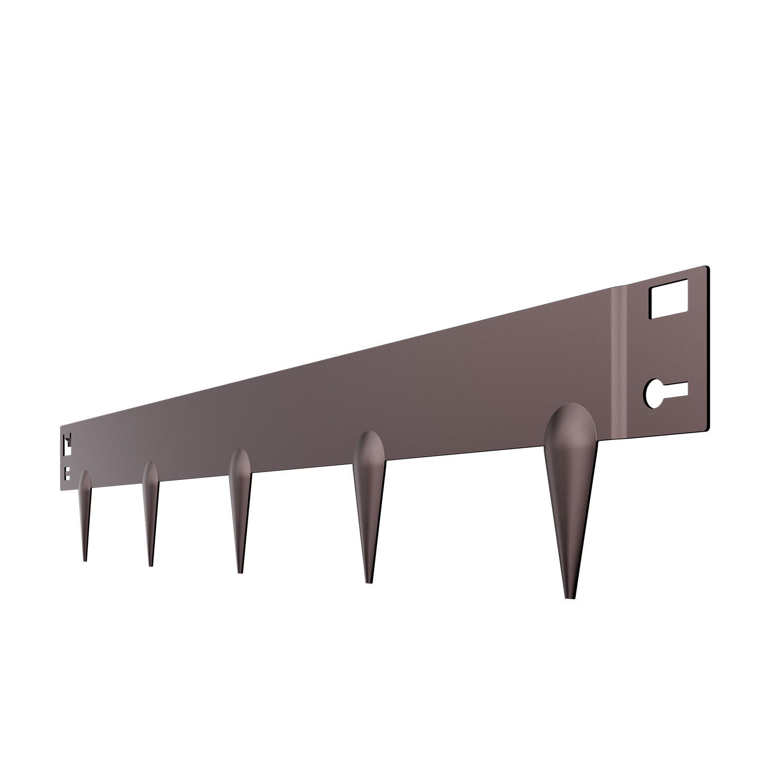 KFFKFF Durable Steel Garden Border, Set of 5, 39 x 3 inches, Metal Landscape Edging Resistant to Rust, Flexible Garden Border Edging, Robust Lawn Divider, Simple to Set Up, Ideal for Flower Beds
