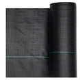 thumbnail image 1 of KFFKFF Durable Weed Barrier Fabric, 3x100FT 5oz Landscape Material, Woven Ground Cover for Weed Control, Garden Protection Mat, Geotextile Webbing, Black, 1 of 9