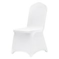 thumbnail image 1 of KFFKFF Elastic Spandex Foldable Chair Wraps, All-Purpose Chair Shrouds, Detachable Launderable Defensive Covers, Suitable for Nuptials, Festive Occasions, Formal Events, Gatherings (Set of 30, White), 1 of 9
