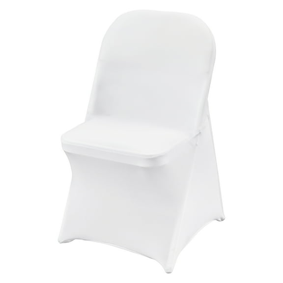 KFFKFF 50pcs Elastic Spandex Foldable Chair Cover, Detachable Launderable Protective Dinning Event Slipcover, for Nuptials, Festive Occasions, Gala, Gathering, Commemoration