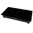 thumbnail image 1 of KFFKFF Electric Cooktop with 2 Burners, 12'' Induction Stove, Built-in Magnetic Cooktop 1800W, 9 Adjustable Heating Levels, Multifunctional Design, LED Touch Controls with Child Lock, 1 of 9