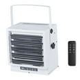 thumbnail image 1 of KFFKFF Electric Garage Heater, 10000-Watt with Remote Control, 10-Hour Timer, and Overheat Protection, Wall/Ceiling Mounted Heater for Indoor Workshop or Warehouse, 240V, White, 1 of 9