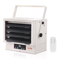thumbnail image 1 of VEVOR Electric Garage Heater, 7500-Watt Digital Fan-Forced Wall/Ceiling Mount Shop Heater, with Remote Control Overheat Protection, Hardwired Heater with 9-Hour Timer, Ideal for Workshop, ETL Listed, 1 of 9