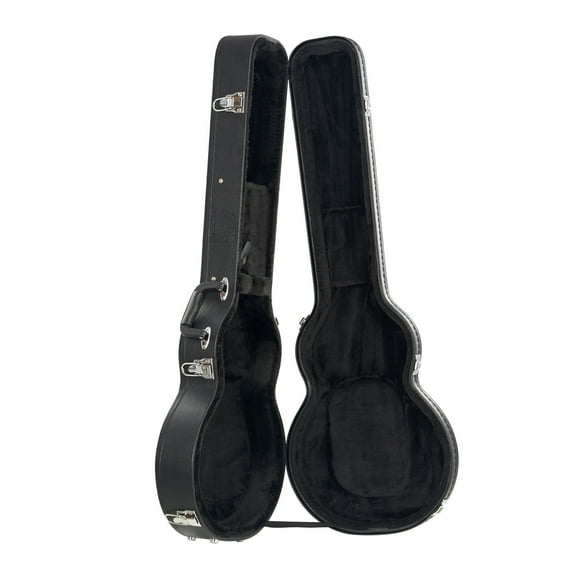 KFFKFF Electric Guitar Protective Case, 41.34 in Gourd-Design Guitar Secure Case, Equipped with Lock Latch Keys Handle, PVC Cushioning Soft Interior Water-Repellent Hard Shell Guitar Case