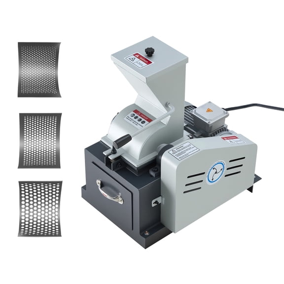 KFFKFF Electric Hammer Crusher, 2.5KW 220V Rock and Stone Grinder, Glass Crushing Machine with 100-200 kg/h Capacity, Coal Crusher with 0.12/0.24/0.4 inch Mesh Screens