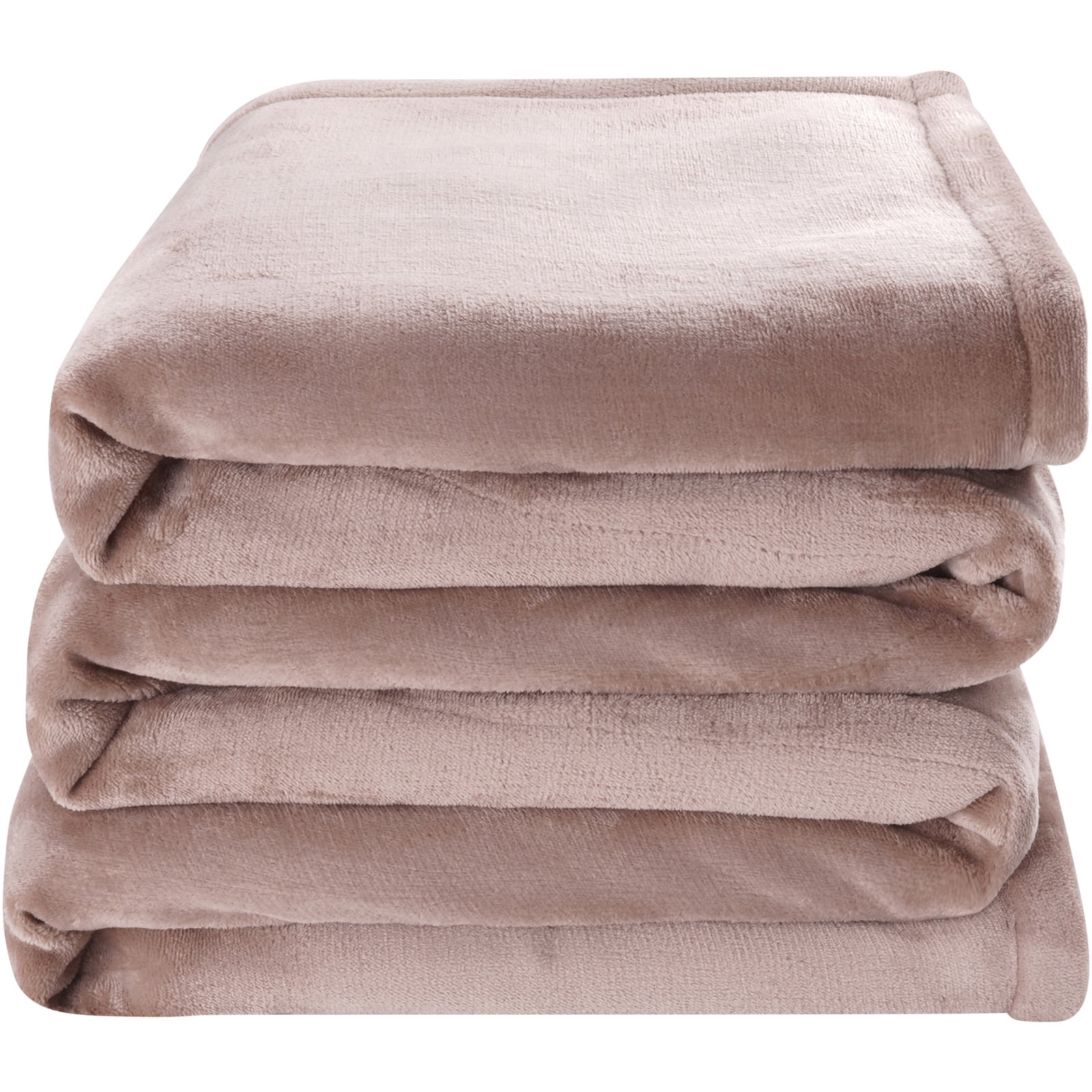 KFFKFF Electric Heated Blanket, Heated Blanket, Flannel, 100×90 in, Beige