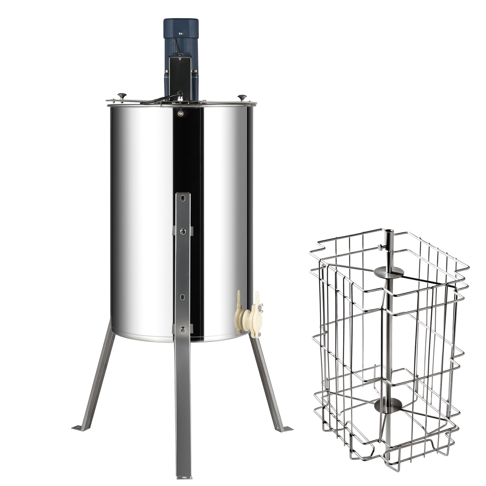KFFKFF Electric Honey Extractor Beekeeping Equipment 2/4 Frames Stainless Steel
