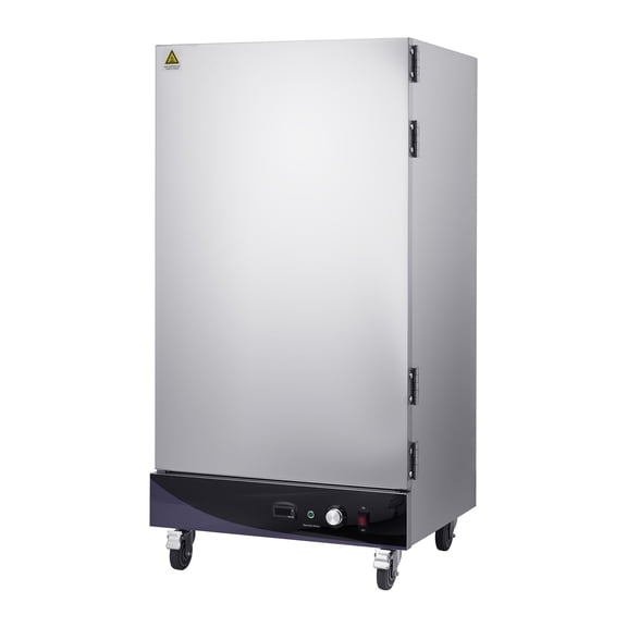 KFFKFF Electric Hot Box Food Warmer, 8-Tier Commercial Warming Cabinet with Water Tray, Single-Door Design and Adjustable Shelves, Stainless Steel Food Warmer for Restaurants, Kitchens, Pizza