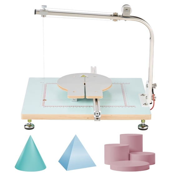 KFFKFF Electric Hot Wire Foam Cutter, 58W Tabletop Cutting Tool with Adjustable Temperature Control, Designed for Foam, KT Board, and Low-Density Sponge, Max. Cutting Thickness 10.24"