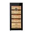 thumbnail image 1 of KFFKFF Electric Humidor Cabinet, 105L Capacity, Holds Up to 1000 Cigars, Features Compressor Cooling, Stable Humidity & Temperature Control, Spanish Cedar Shelves and Drawers, 4-Tier Design, 1 of 9