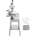 thumbnail image 1 of KFFKFF Electric Meat Cutter, 1800W Vertical Stainless Design, 19.1"x15" Surface, Up to 7.09" Slice Thickness, Comes with 5 Blades for Frozen Meat, Pork, Beef, Ribs Processing, 1 of 9