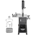 thumbnail image 1 of KFFKFF Electric Meat Saw, 850W Stainless Vertical Cutter, 19.1"x15" Table, Cuts 7.09" Thick, Ideal for Frozen Meat, Includes Blade for Ribs, Pork, Beef, 1 of 9