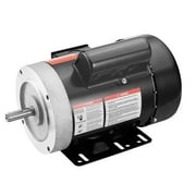 KFFKFF Electric Motor with 0.75HP, 1725 RPM, AC 115V/230V, 56C Frame, Single Phase Air Compressor Motor, 5/8" Keyed Shaft, CW/CCW Rotation, Suitable for Agricultural Tools and General Devices
