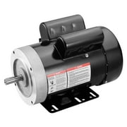 KFFKFF Electric Motor with 1.5HP, Rotating at 1725 rpm, Operates on AC 115V/230V, Encased in a 56C Frame. This Single Phase Motor with a 5/8 Keyed Shaft, Offers CW/CCW Rotation