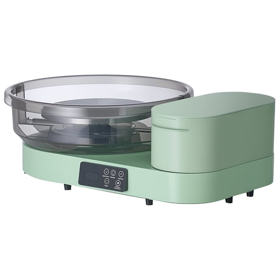 KFFKFF Electric Pottery Wheel for Adults, 14" and 11" Turntables, 450W Tabletop Ceramic Wheel with Foot Pedal, Adjustable Speed 30-300 RPM, Durable Aluminum Build, Ideal for Beginners