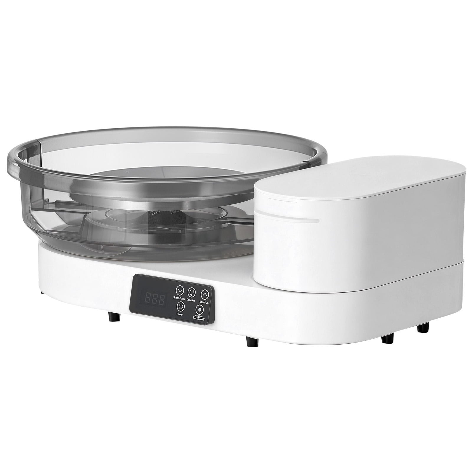 KFFKFF Electric Pottery Wheel for Adults, 14" and 11" Turntables, 450W Tabletop Wheel with Foot Pedal, Adjustable Speed 30-300 RPM, Durable Aluminum Build, Ideal for Beginners and DIY Clay Projects