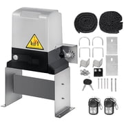 KFFKFF Electric Slide Gate Motor, Auto-Operated with 2 Remote Controllers, 1400LBS Capacity, Security Gate Hardware Kit, 43ft/Min Movement Speed, Ideal for Driveways