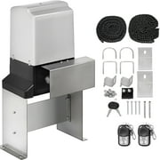 KFFKFF Electric Slide Gate Motor, Auto-Operated with 2 Remote Controllers, 1400LBS Capacity, Security Gate Hardware Kit, 43ft/Min Movement Speed, Ideal for Driveways