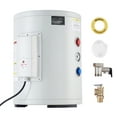 thumbnail image 1 of KFFKFF 10-Gallon Electric Tank Water Heater, 1.6kW Point-of-Use Hot Water System with LED Heating Indicator, Knob Control, 120V Storage Design, T&P Valve for Small Spaces, RVs, 1 of 9