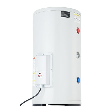 KFFKFF Electric Tank Water Heater, 18-Gallon Tank with LED Heating Indicator, 1.6kW Knob Control, IPX4 Waterproof, Side Connection 120V Storage Design with T&P Valve for Small Spaces, RVs,