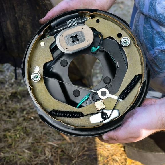 KFFKFF Electric Trailer Brake 10" x 2-1/4" & 5 on 4.5" Hub Drum Kit for 3500 lbs