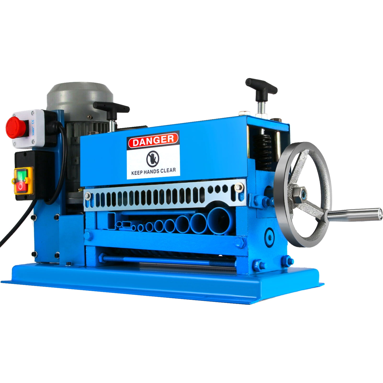 KFFKFF Electric Wire Stripper 1.5-38MM, 370W, Effectively Peels Different Metal Cables, Comes with 10 Blades, Achieves Speeds of 15M/Min