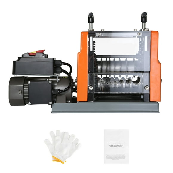 The KFFKFF Electric Wire Stripping Machine is a copper cable stripper designed to handle cables with diameters ranging from 0.06'' to 0.98'', operated by a 60W motor.
