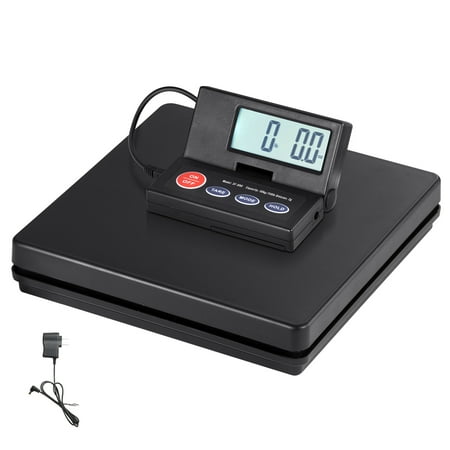 KFFKFF Electronic Freight Weighing Device, 110 lbs x 0.07 oz. Robust Mail Weigher with Timer, Tare, Hold Feature, 90° Adjustable LCD Display Parcel Weigher for Suitcases, Household, Postal Service