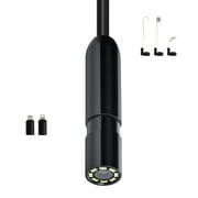 KFFKFF Endoscope Camera with 49.2FT Semi-Rigid Cable, 1920P HD Borescope for Android & IOS, Inspection Camera with Light - 8 LED, 2X Zoom, IP67 Waterproof Snake Camera for Automotive and Plumbing