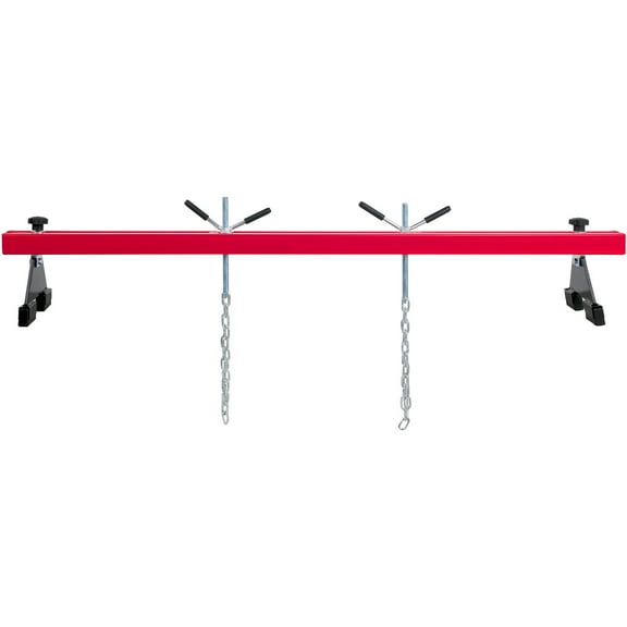 KFFKFF Engine Support Beam, 1100 Lbs Load Capacity, Transverse Engine Lifter with Dual Hooks, Sturdy Engine Hoist for Secure Engine Maintenance in Home Garages & Auto Repair Shops