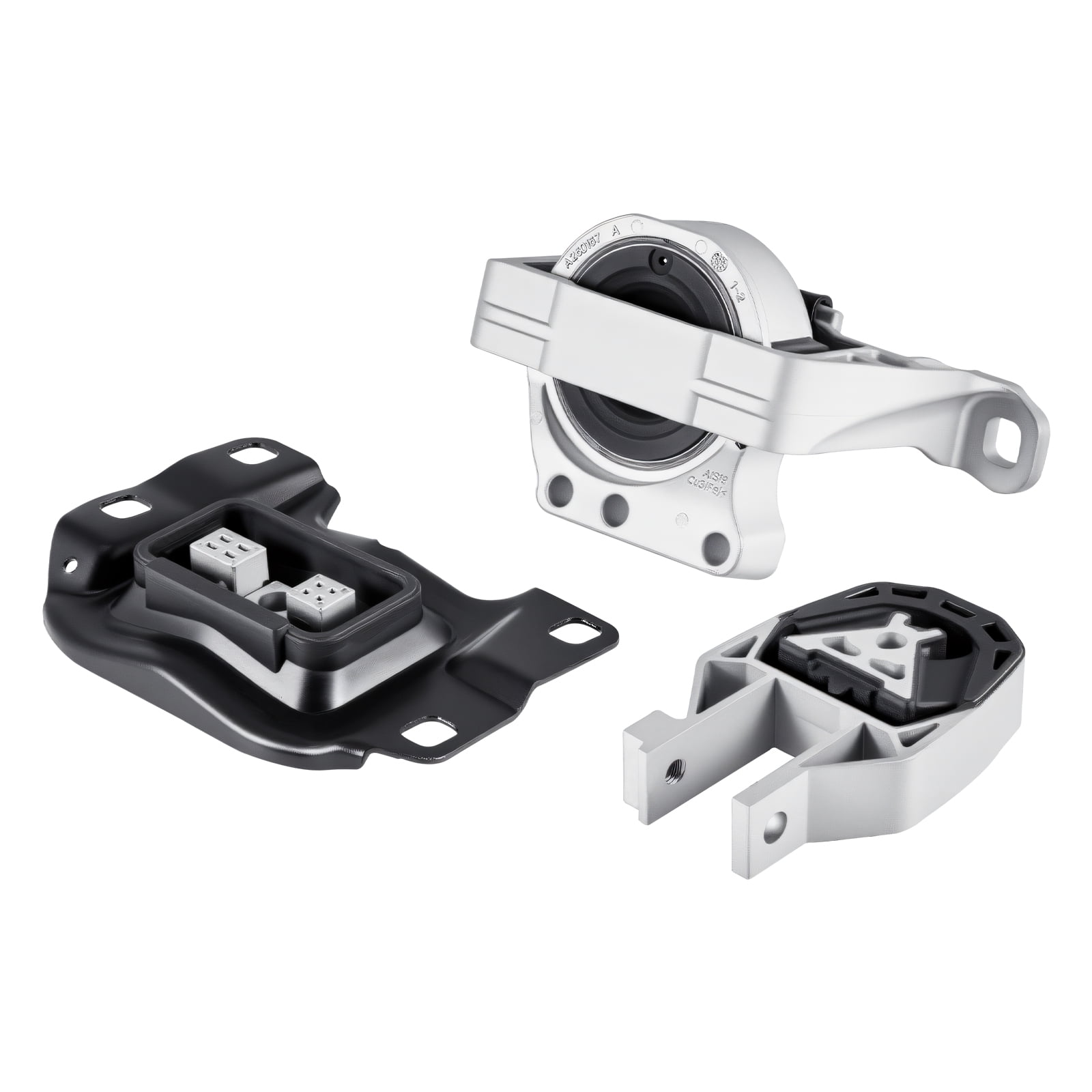 KFFKFF Engine and Transmission Motor Mount Kit Replacement, Set of 3, Compatible with 2013–2019 Ford Escape 2.0L L4, Replace OE# A5612, A5631, A5520, Provides Stable Support