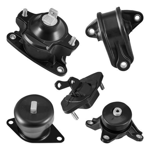 KFFKFF Engine and Transmission Mount Kit Replacement, Set of 5, Compatible with 2008-2012 Honda Accord 2.4L L4 and 2009-2013 Acura TSX 2.4L, Replace OE# A4565 A4572 A4570 A4584 A4561