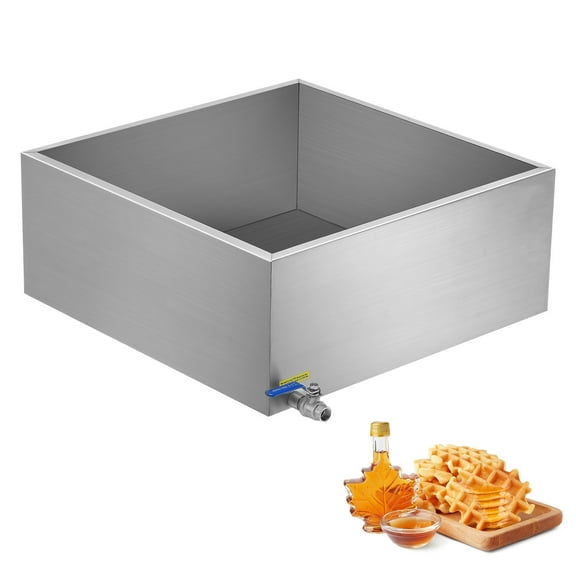 KFFKFF Evaporation Tray for Maple Syrup, 24.9 Gallon Capacity, Produces 362 Cups of 8.8oz Maple Syrup, Flat Tray with Single Valve and Trio Heating Techniques, Constructed from 304 Stainless Steel