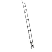 KFFKFF Extendable Ladder, 16.5ft of Durable Stainless Steel, Lightweight and Collapsible with Multi-Button Retraction, Supports up to 375LBS, Equipped with Anti-Slip Feet