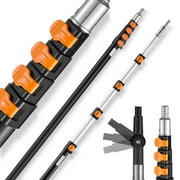 KFFKFF Extendable Rod, Ranging from 7 to 30 FT, Multipurpose Extension Rod, Robust Aluminum Alloy Paint Lengthening Rod with Flip-Lock Mechanism, Adjustable Rod for Paintwork