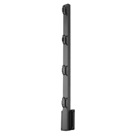 KFFKFF Fence Post Extender, Set of 8, 23.8 in Barbed Wire Arms, Durable Steel Construction, Flat or Surface Mounted Extensions for Privacy and Pet Safety